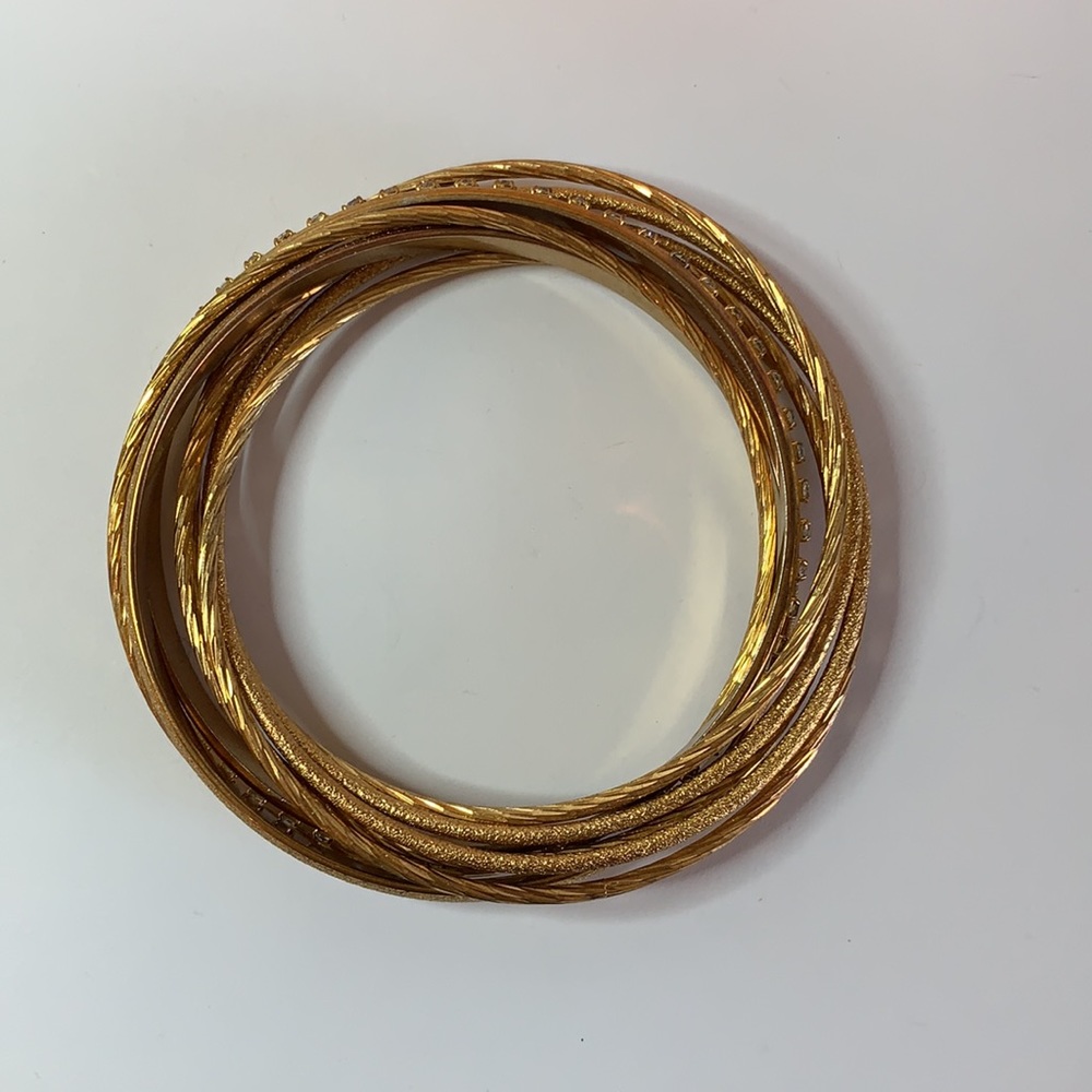Gold Bangles, 2,8in - image 2